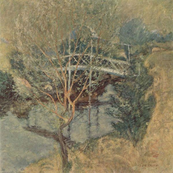 John Henry Twachtman The White Bridge, china oil painting image